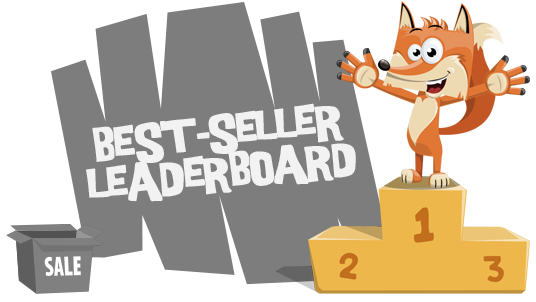 Fox on a best-seller leaderboard podium